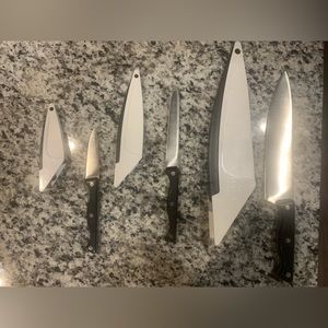 Pampered Chef-three self sharpening knives